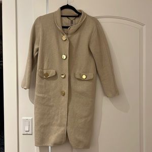 Orla Kiely gold button jacket